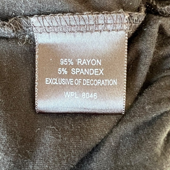 INC International Concepts Black Peasant Tassel Tie Blouson Top Size Small - Picture 7 of 7